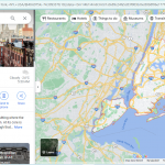 Google Maps search page