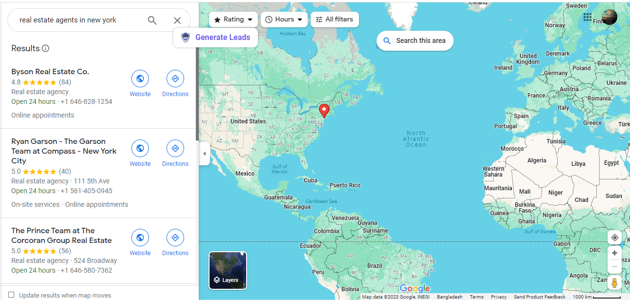 Google Maps Data Extractor