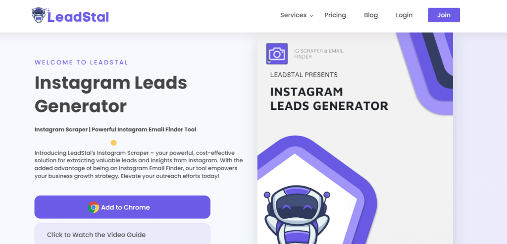 LeadStal Instagram likes scraper
