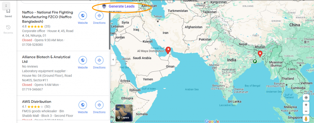 Google Maps Leads Generator by LeadStal