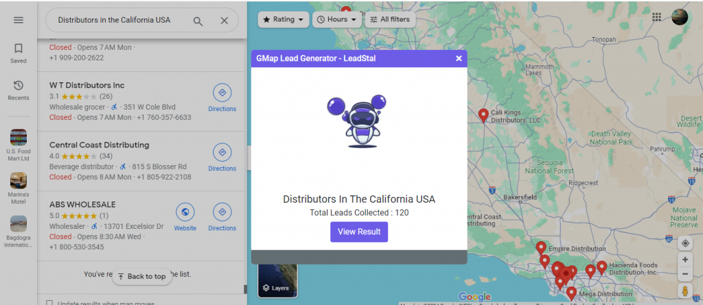 How to find distributors in the USA using LeadStal